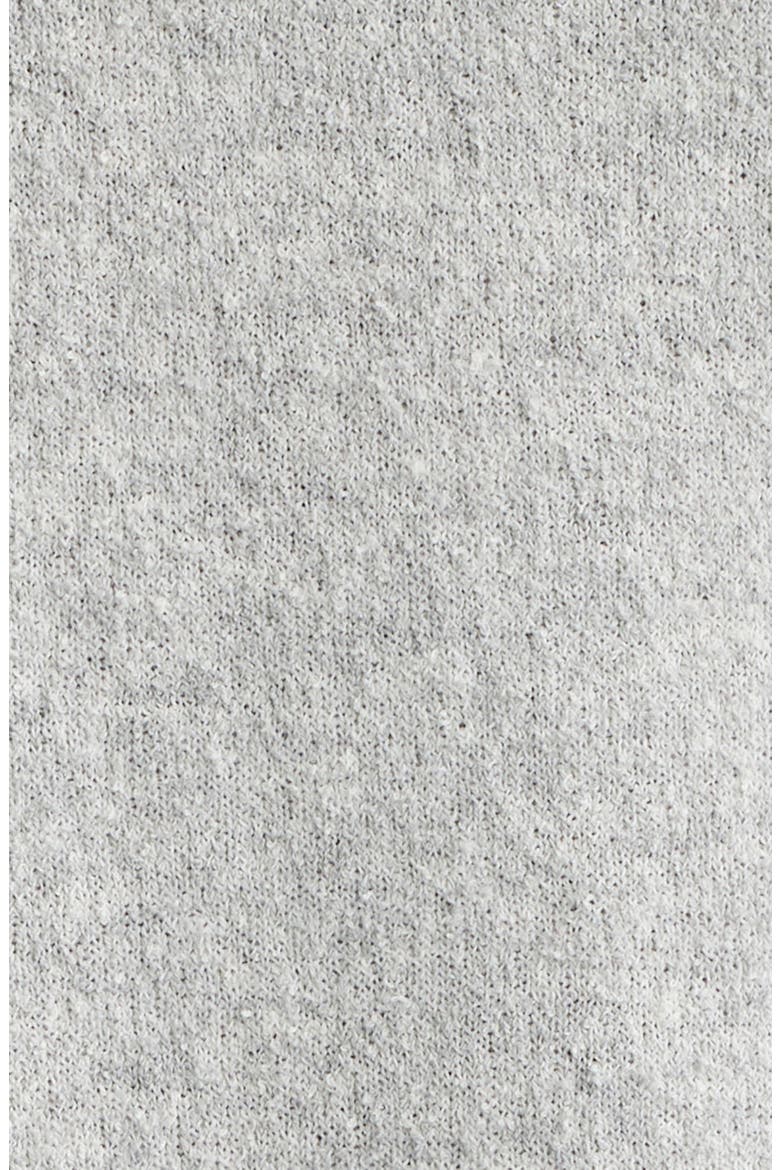 Solid Bouclé Polo, Alternate, color, SILVER