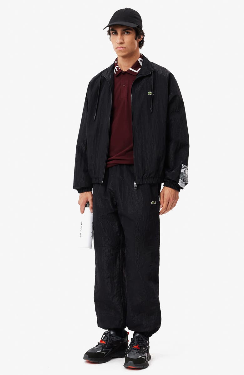 Lacoste Semi Fancy Slim Fit Piqué Knit Polo, Alternate, color, Espresso