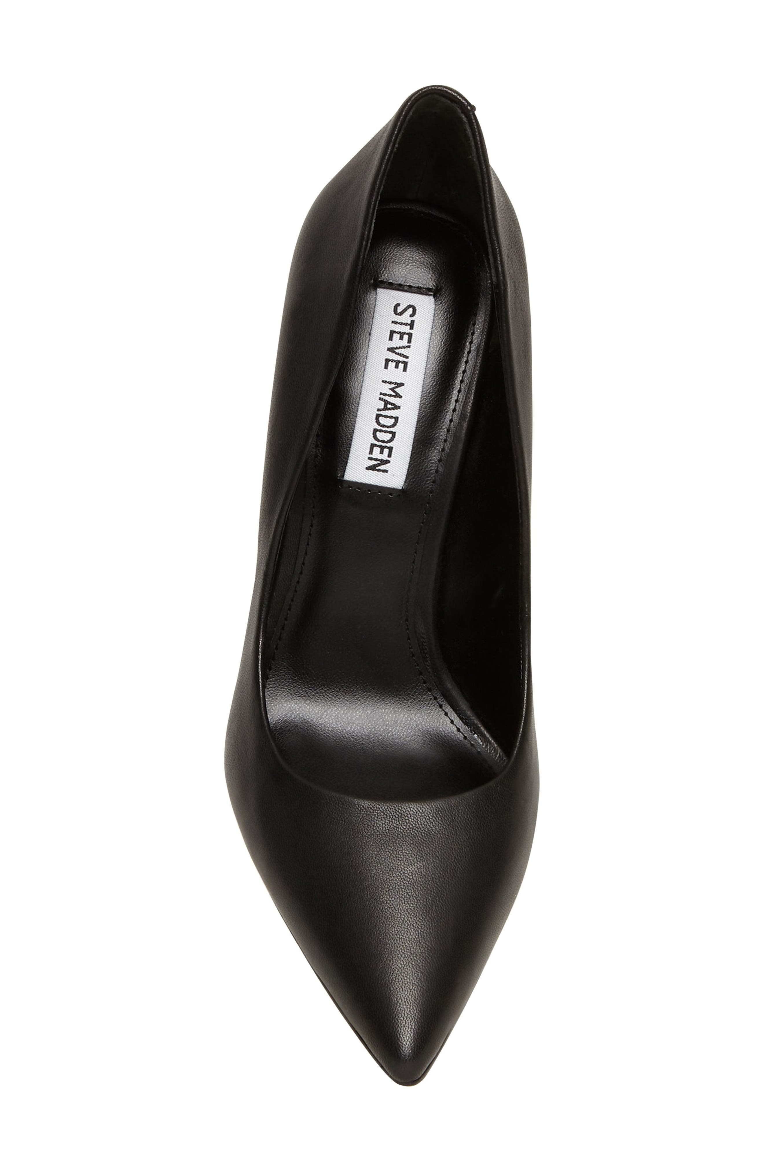 Vala Pointed Toe Pump, Alternate, color, BLACK LEATHER