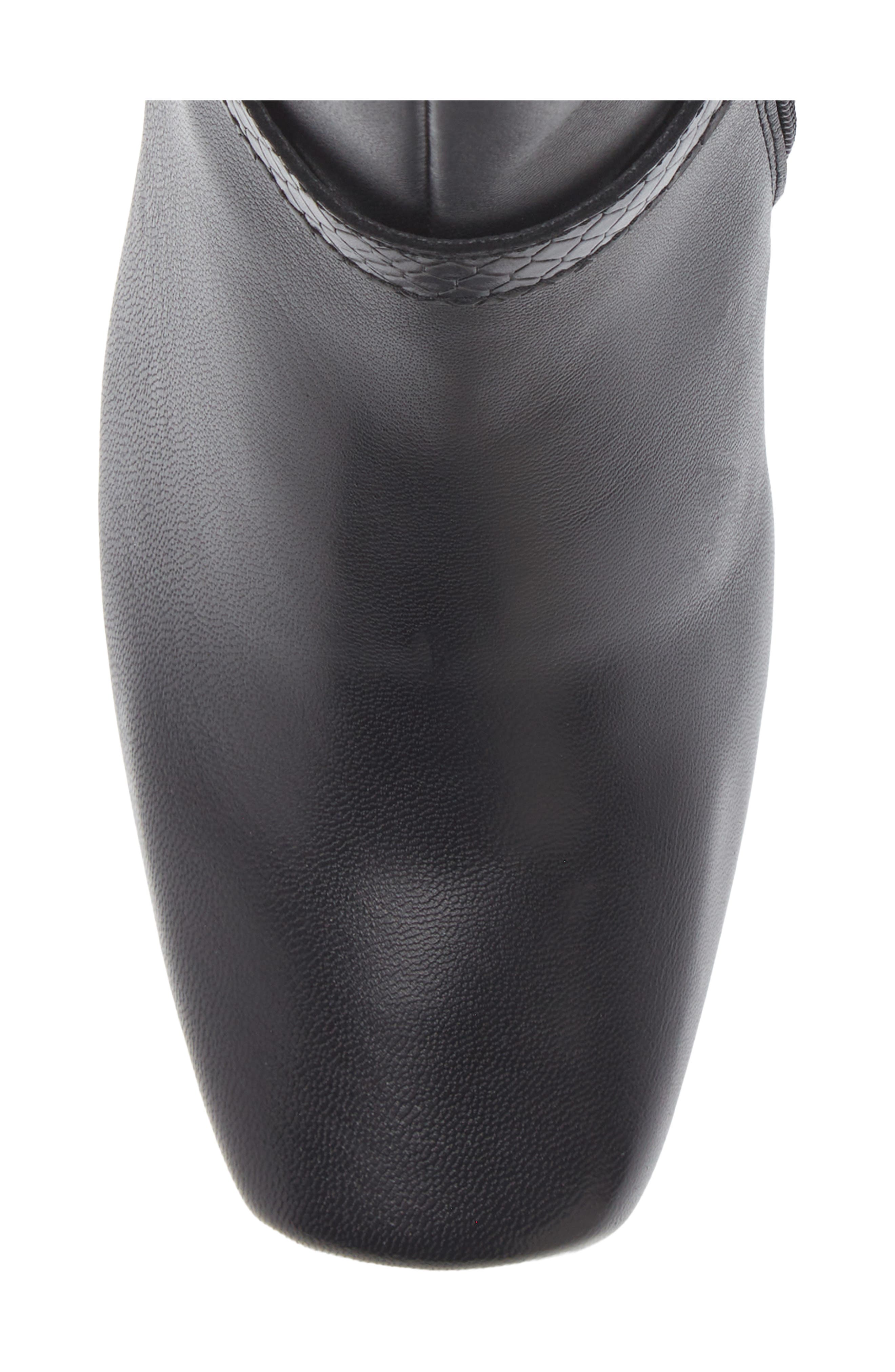 Bruno Magli Danica Square Toe Bootie, Alternate, color, Black Leather