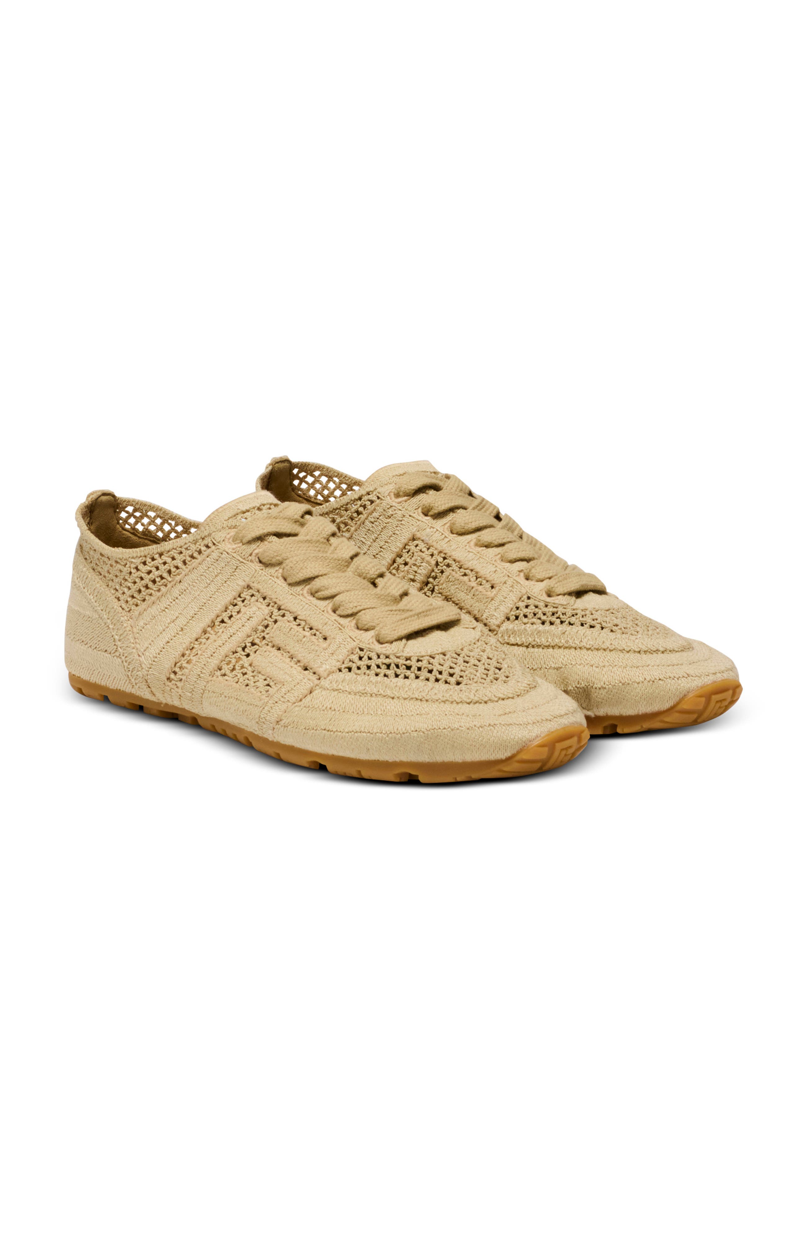 Racer 45 macramé trainers, Main, color, beige