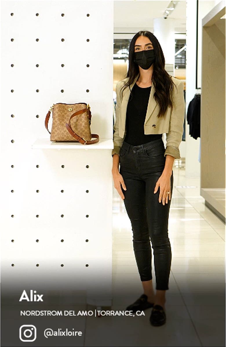 Willow Signature Coated Canvas Shoulder Bag, sales video thumbnail