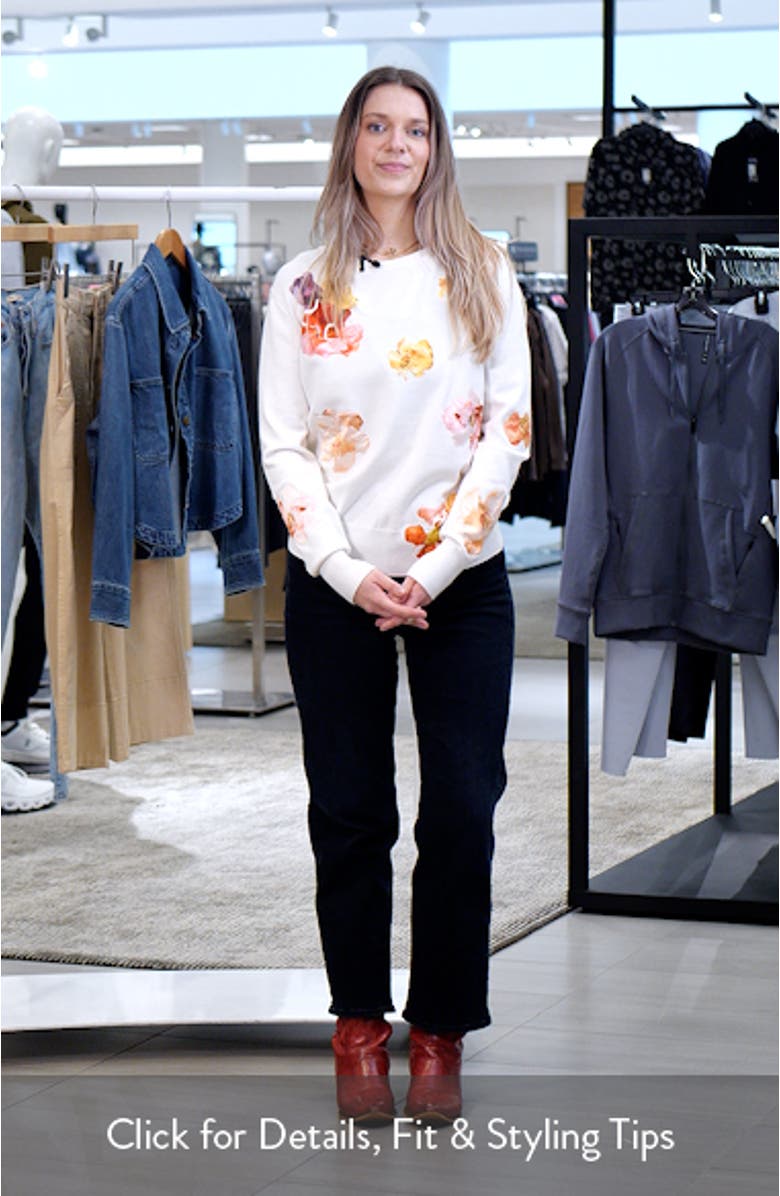 The Jessamy Floral Appliqué Sweater, sales video thumbnail