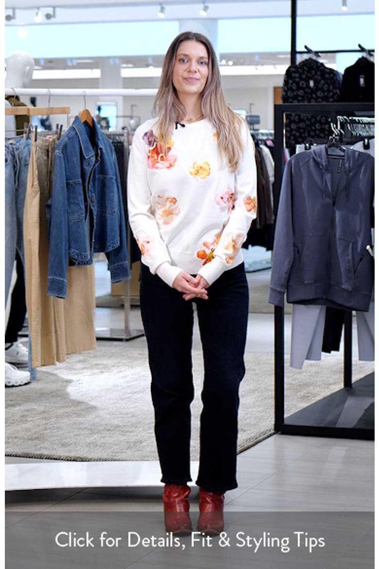 The Jessamy Floral Appliqué Sweater video