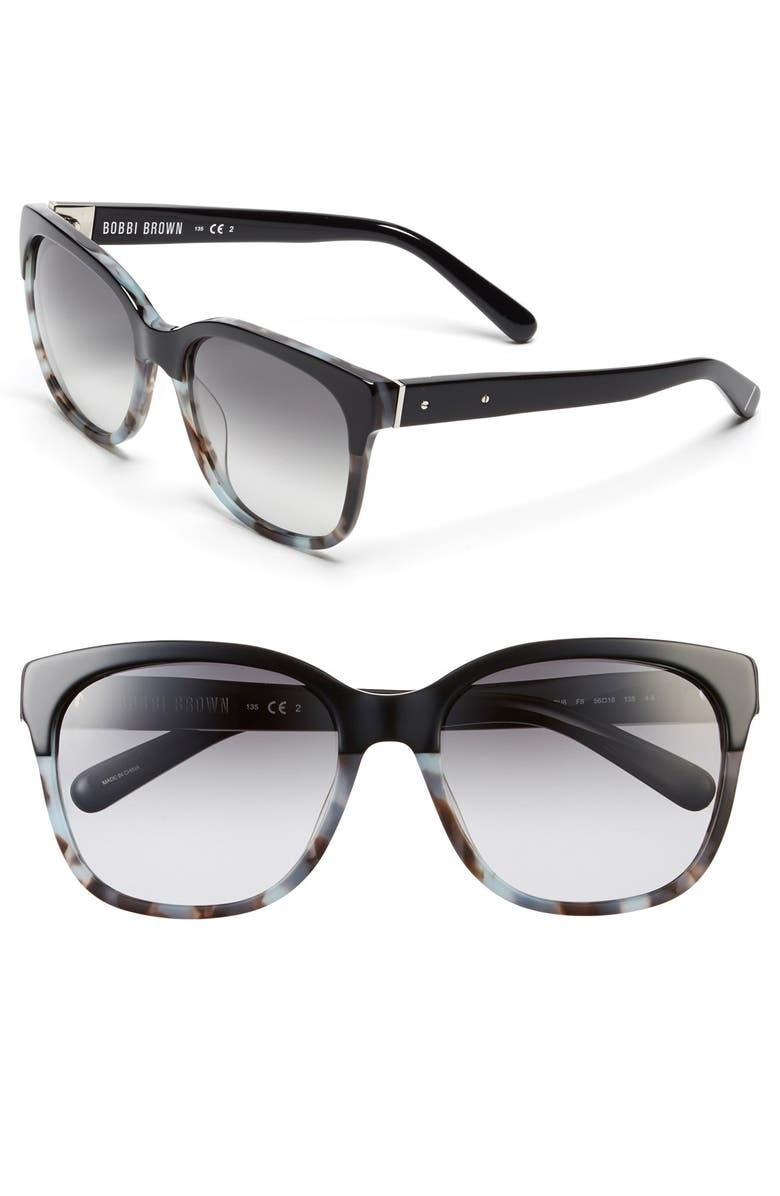 Bobbi Brown 'The Gretta' 56mm Colorblock Sunglasses, Main, color, 