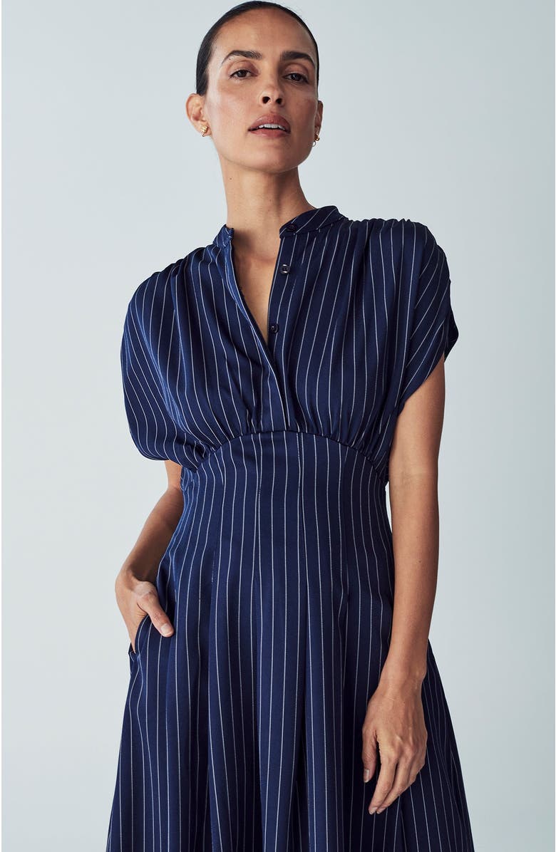 WILLA Otis Dress, Alternate, color, Navy Stripe