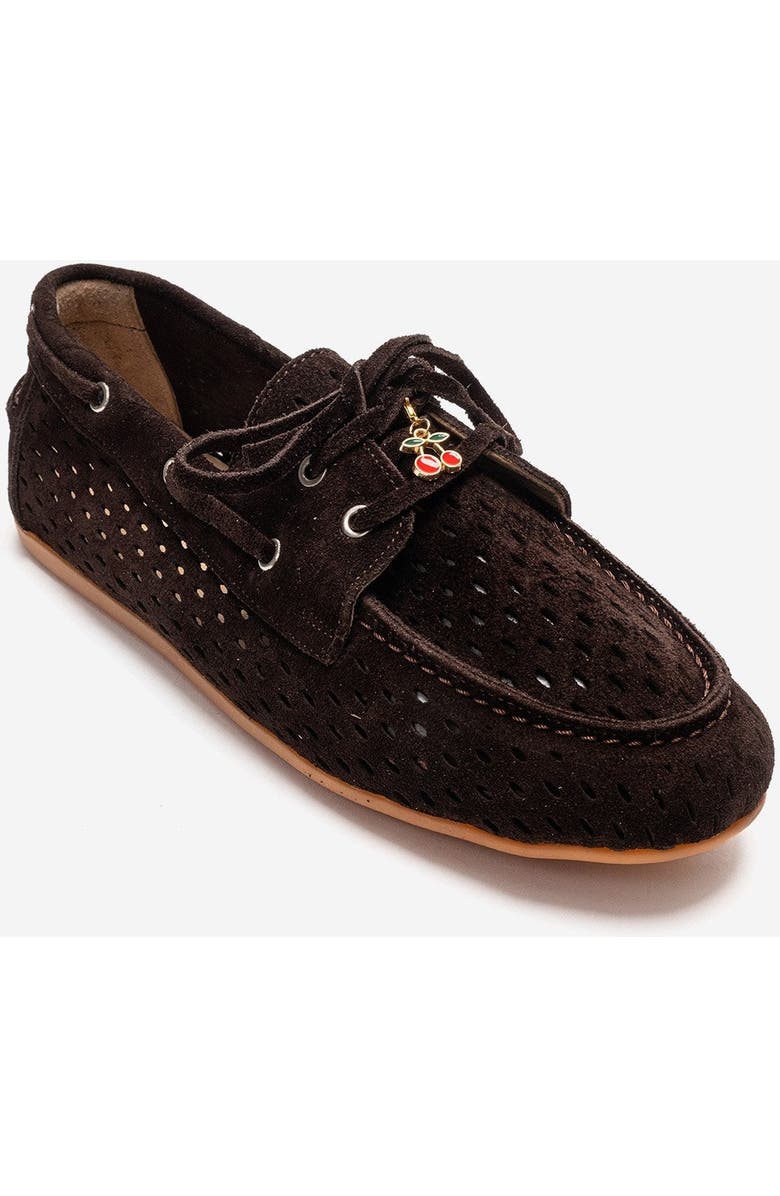 Forever & Always Shoes Stevo Leather Lace Up Loafer, Alternate, color, Brown Suede