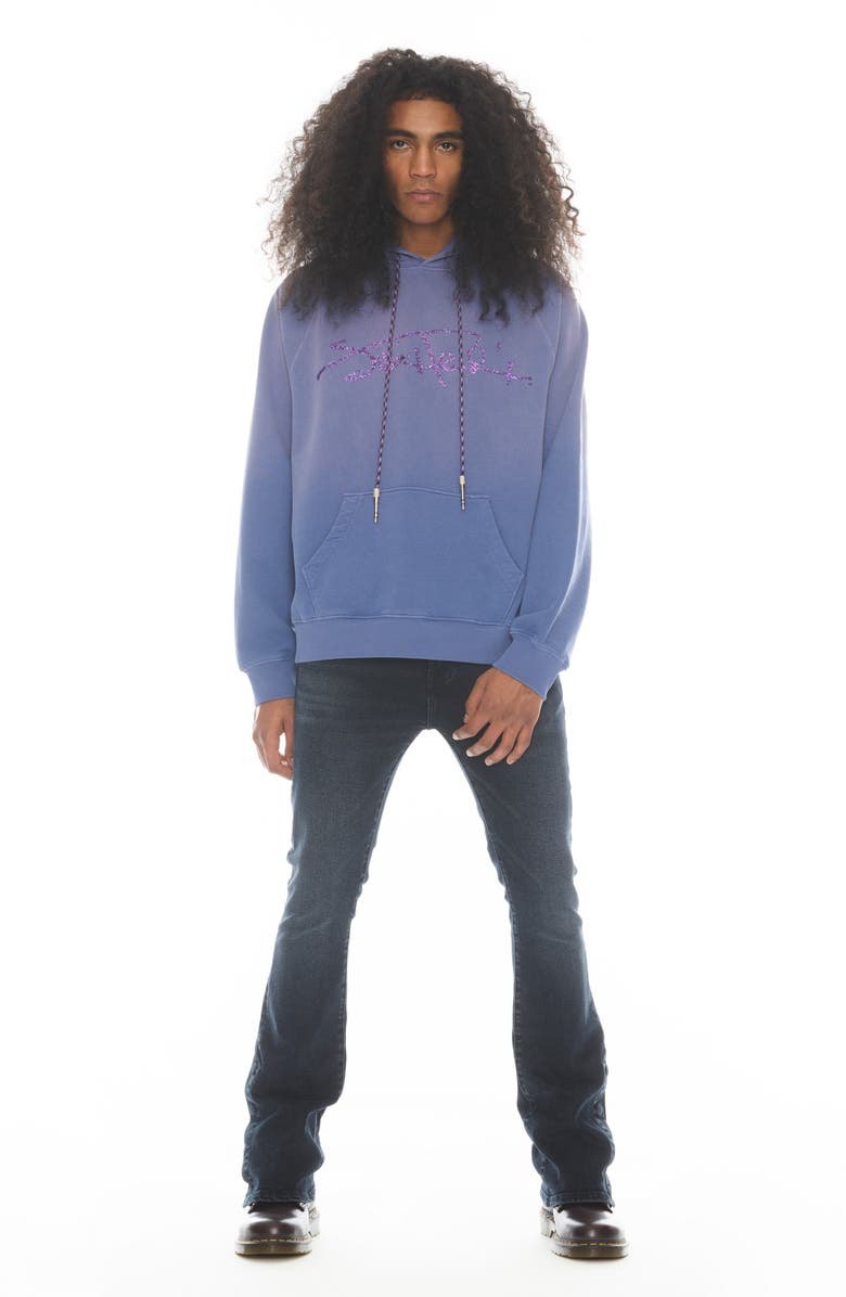 Cult of Individuality Hendrix Cotton Graphic Hoodie, Alternate, color, Purple