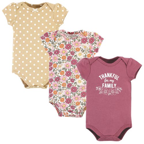 Hudson Baby Cotton Bodysuits 3-pack