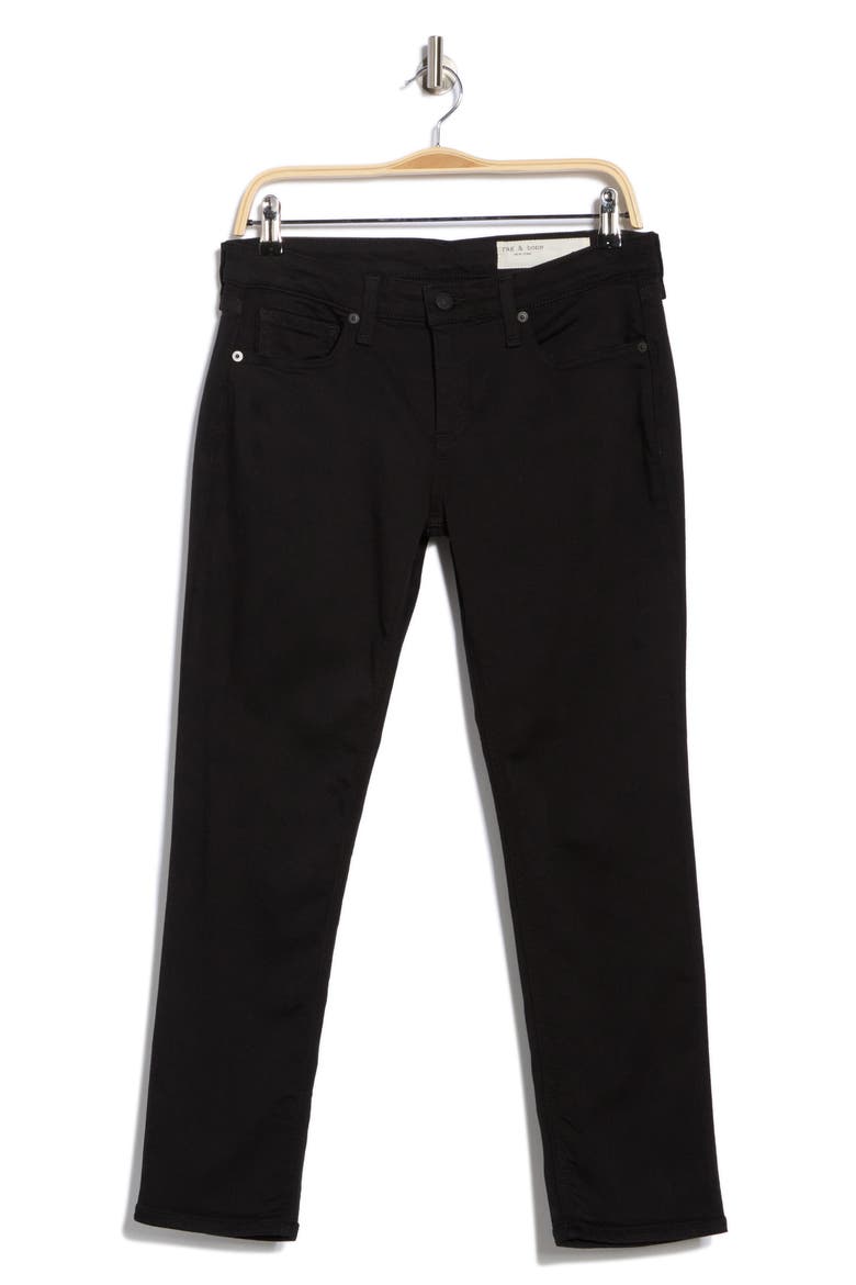 Dylan Low Rise Boyfriend Jeans, Alternate, color, BLACK
