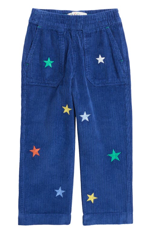 Shop Mini Boden Kids' Star Corduroy Pants In Sapphire Blue