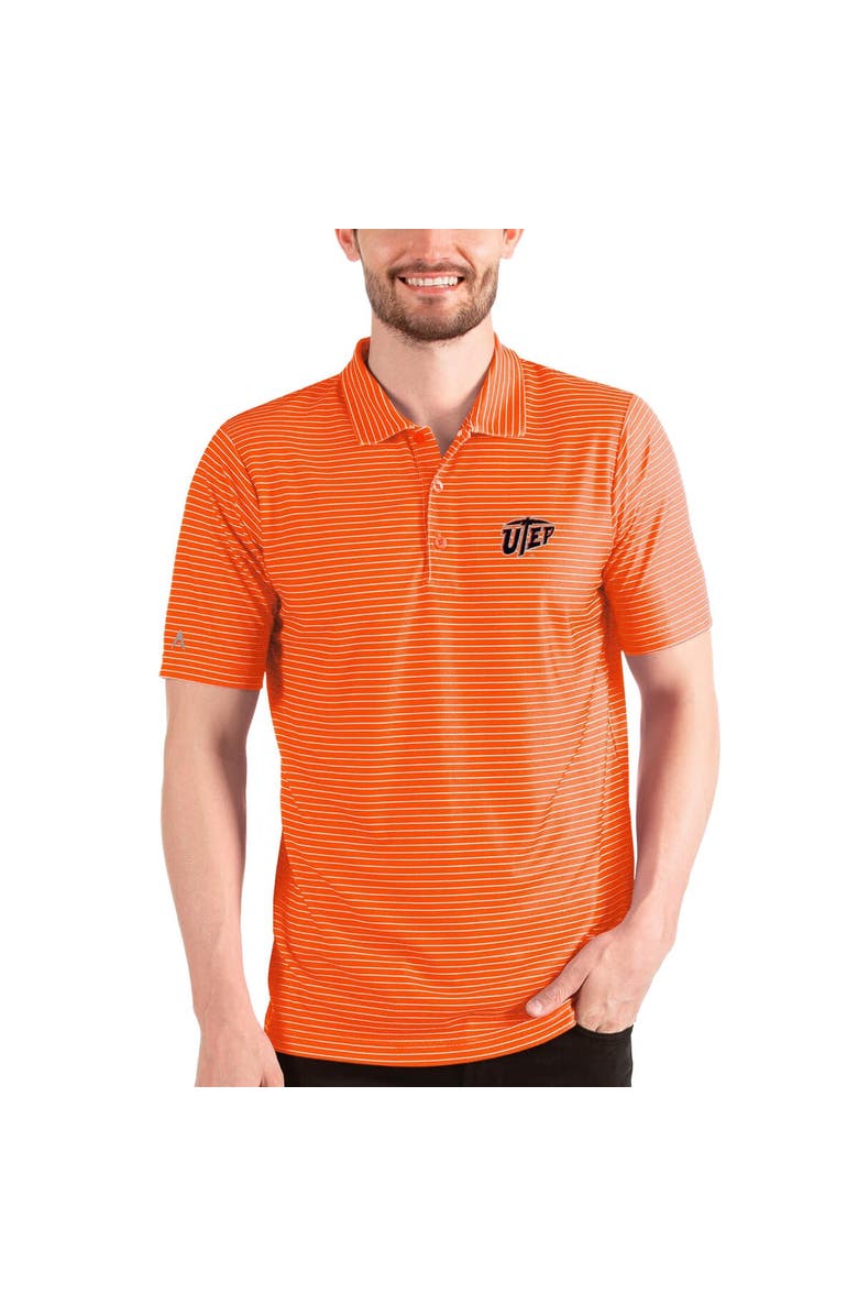 ANTIGUA Men's Antigua Heathered Orange/White UTEP Miners Esteem Polo, Main, color, 