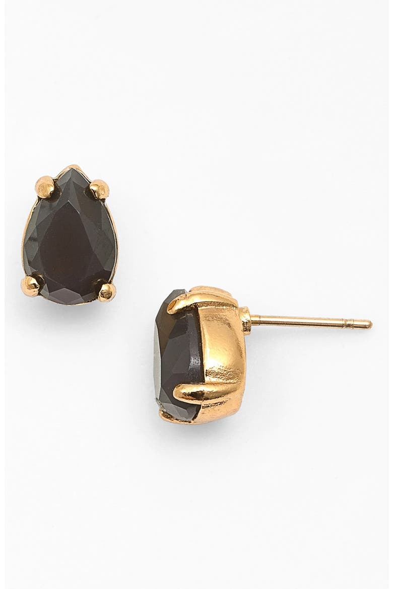 'branton square' teardrop stud earrings (Nordstrom Exclusive), Main, color, CHARCOAL GREY/ GOLD