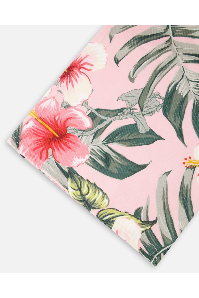 Lightweight Hibiscus Beach Towel, Alternate, color, Pink Hibiscus Print