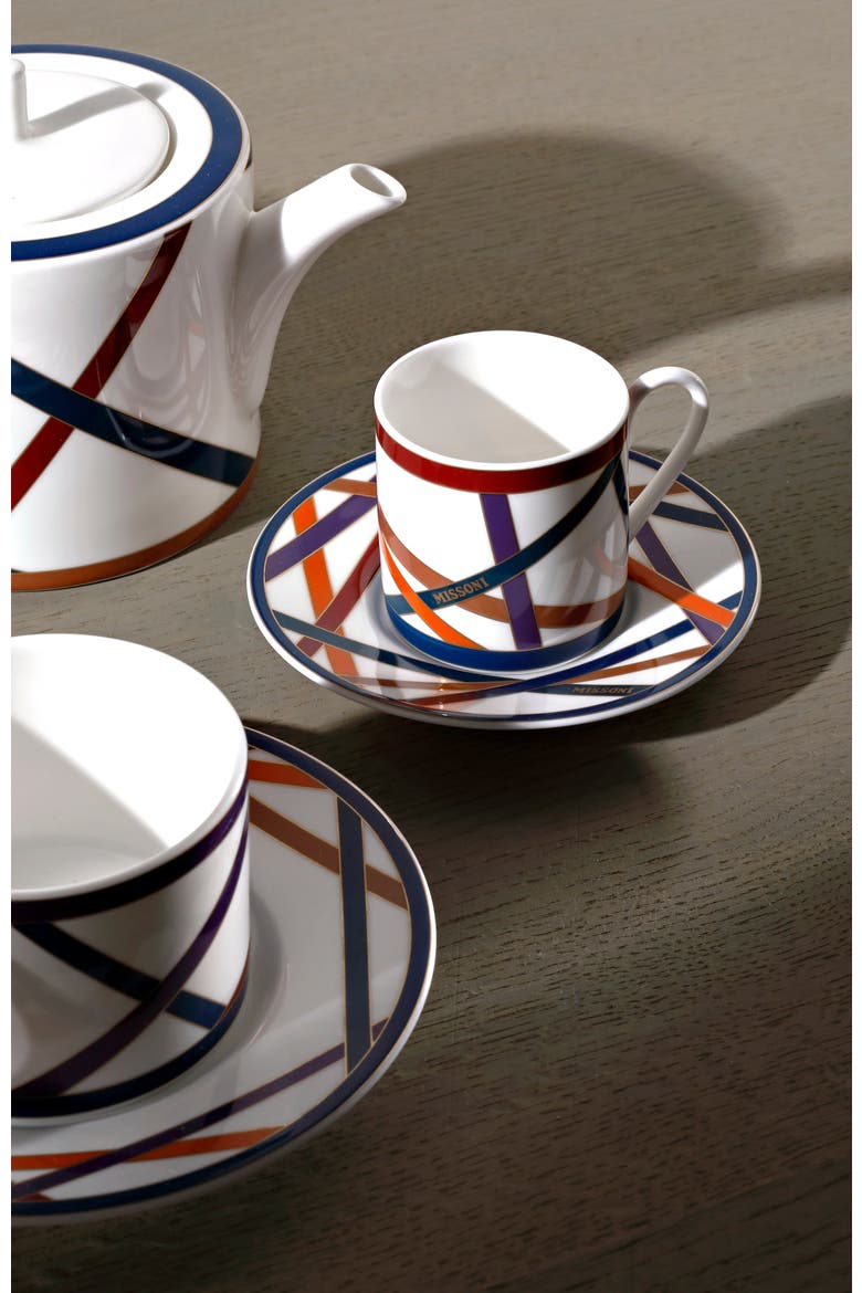 Tea Pot or Coffee Pot NASTRI  Multicolor diam. 4.75", H 5", Alternate, color, Multicolor