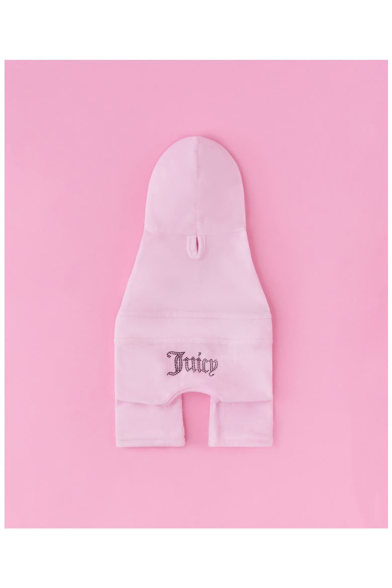 Velour Dog Tracksuit, Alternate, color, PINK