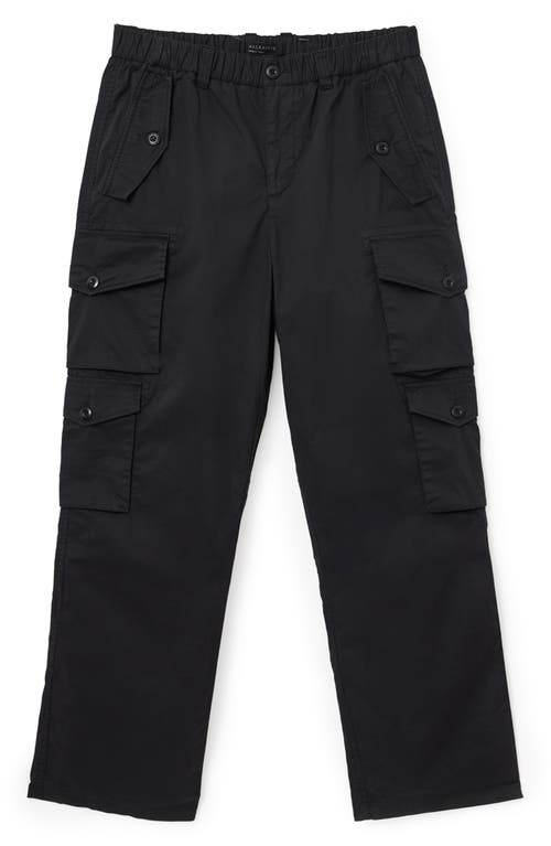 Allsaints Decoy Straight Leg Cargo Trousers In Black