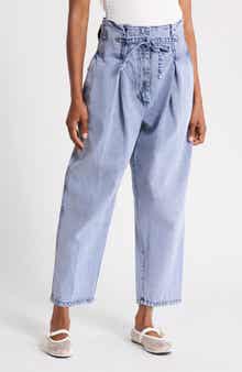 Origami Drawstring Denim Pants
