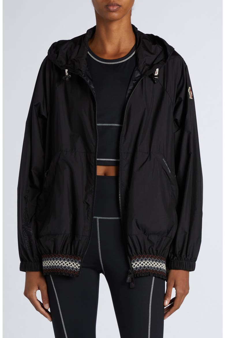 Samedans Packable Hooded Jacket, Main, color, BLACK