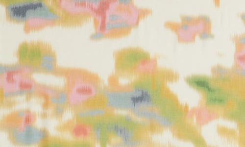 Nordstrom Cashmere & Silk Eyelash Fringe Scarf In Tan Multi Floating Pigment