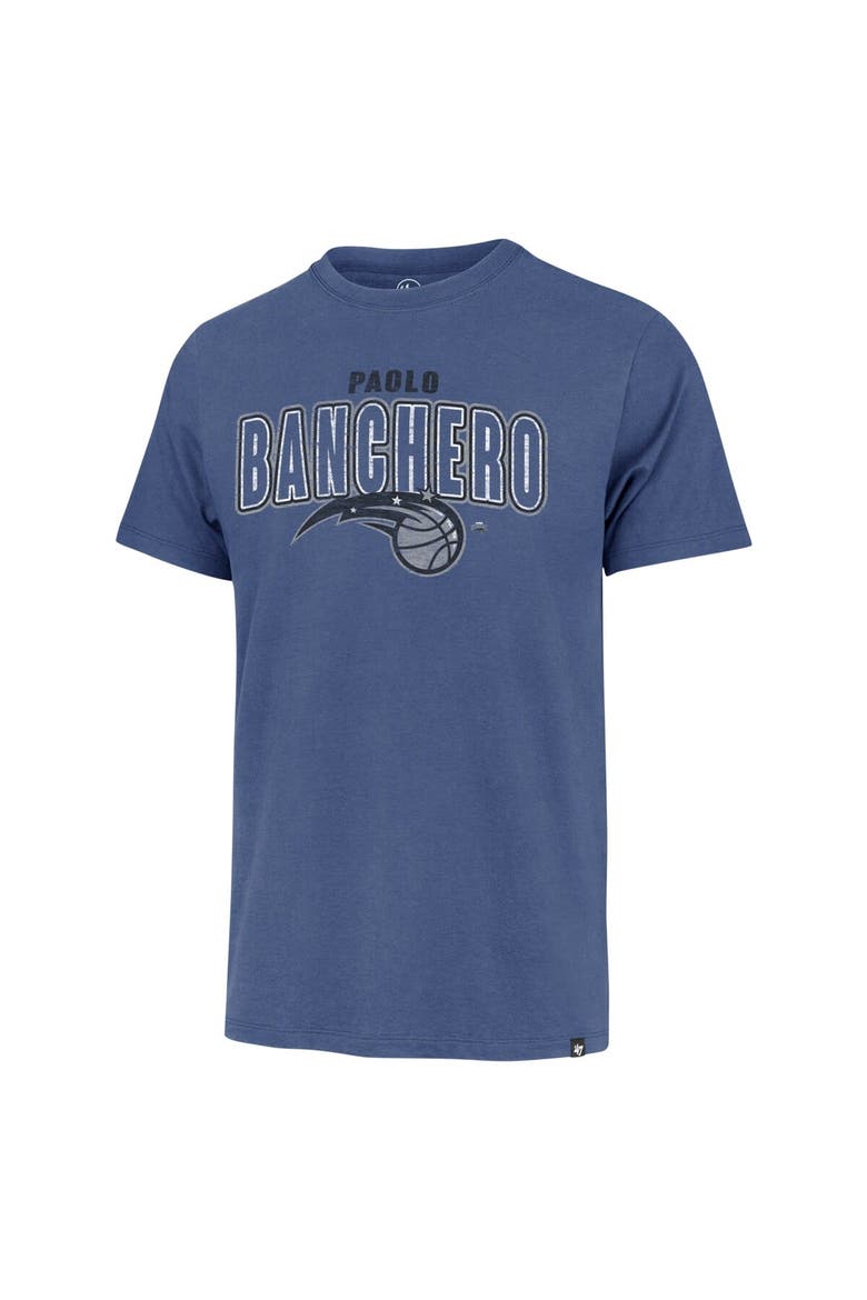 Men's '47 Paolo Banchero Blue Orlando Magic Player Logo Vintage T-Shirt, Alternate, color, Blue