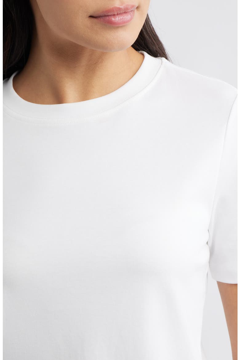 Cotton Crewneck T-Shirt, Alternate, color, WHITE