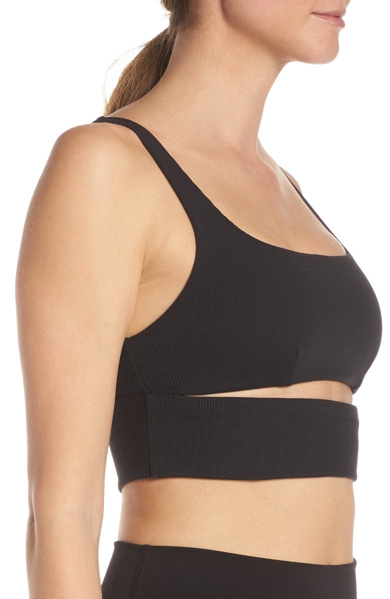 Alo Slit Yoga Bra, Alternate, color, 