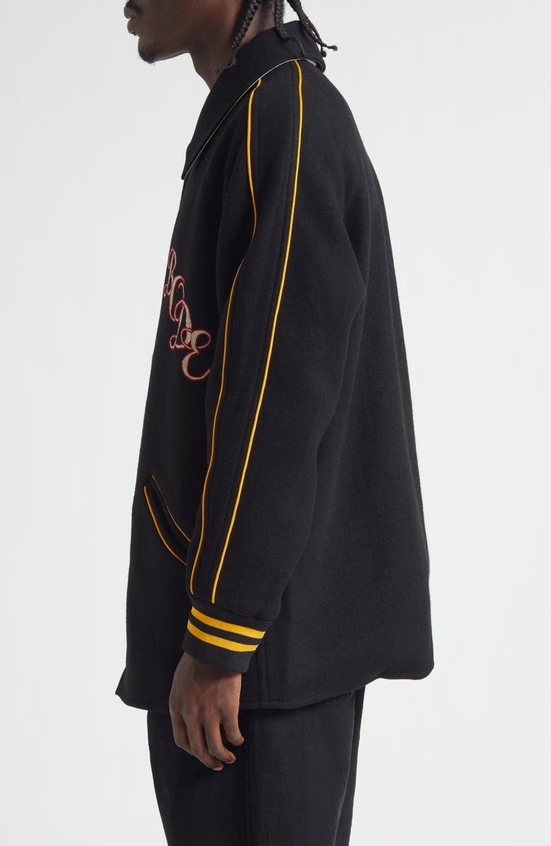 Bode Monogram Snap Reversible Jacket, Alternate, color, Black Multi