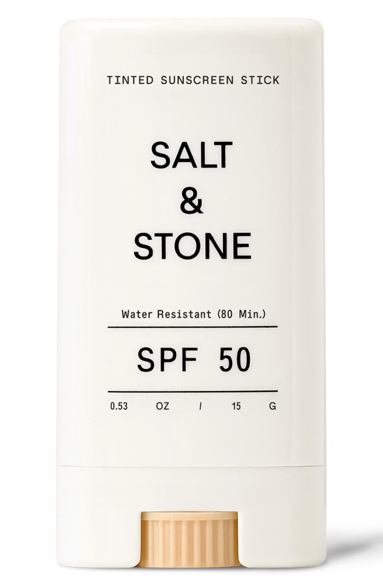 SALT & STONE SPF 50 Tinted Sunscreen Stick, Main, color,