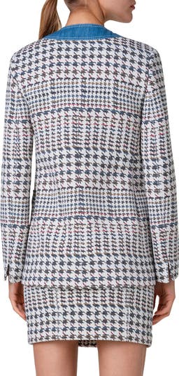 Houndstooth Jacquard Jacket