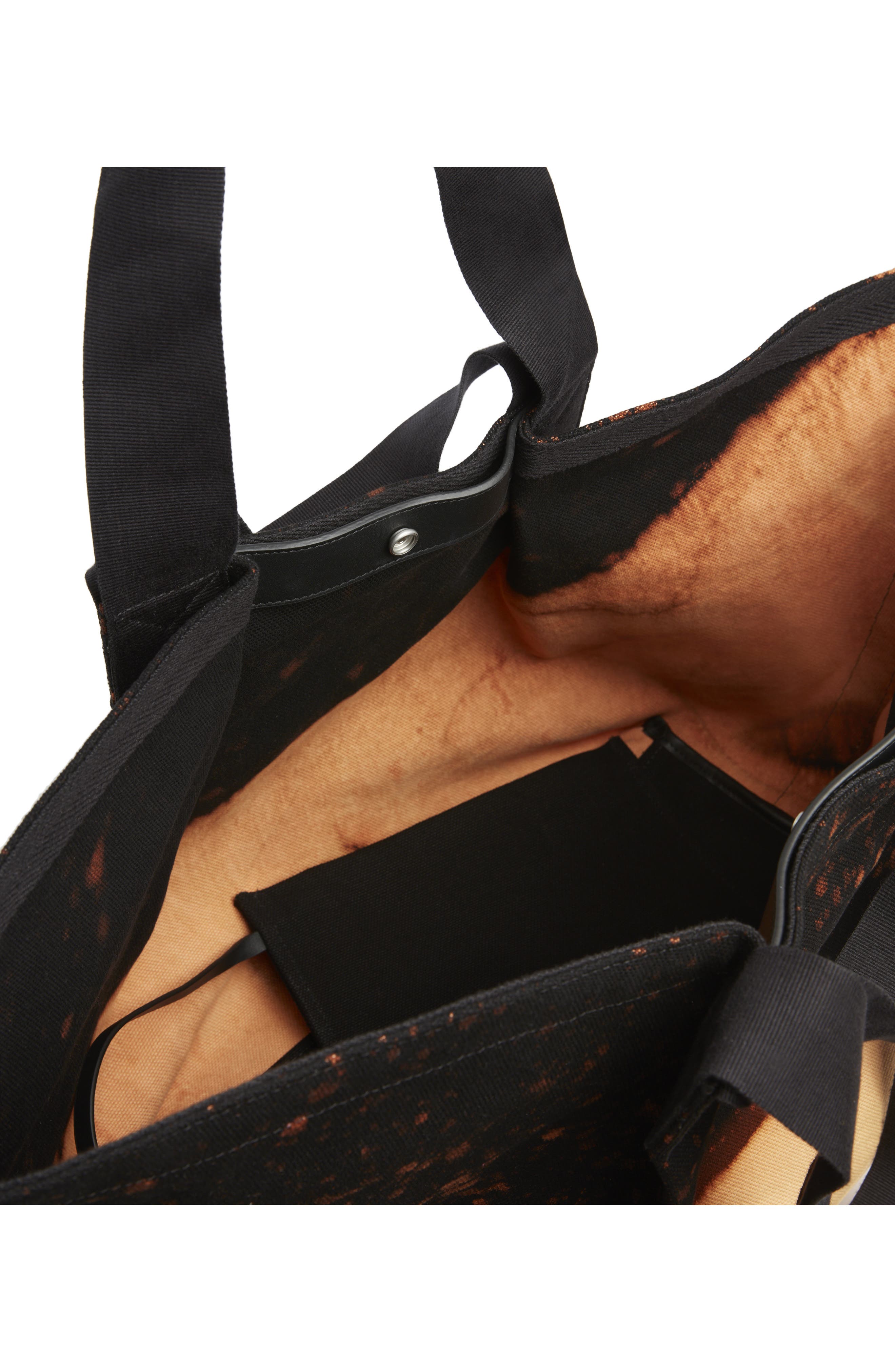 AllSaints Clarendon Bleached Canvas Tote, Alternate, color, 