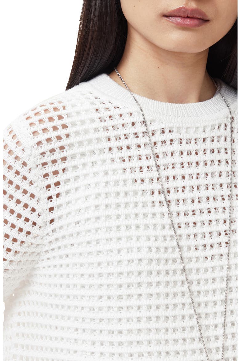 Miro Open Stitch Dress, Alternate, color, CHALK WHITE