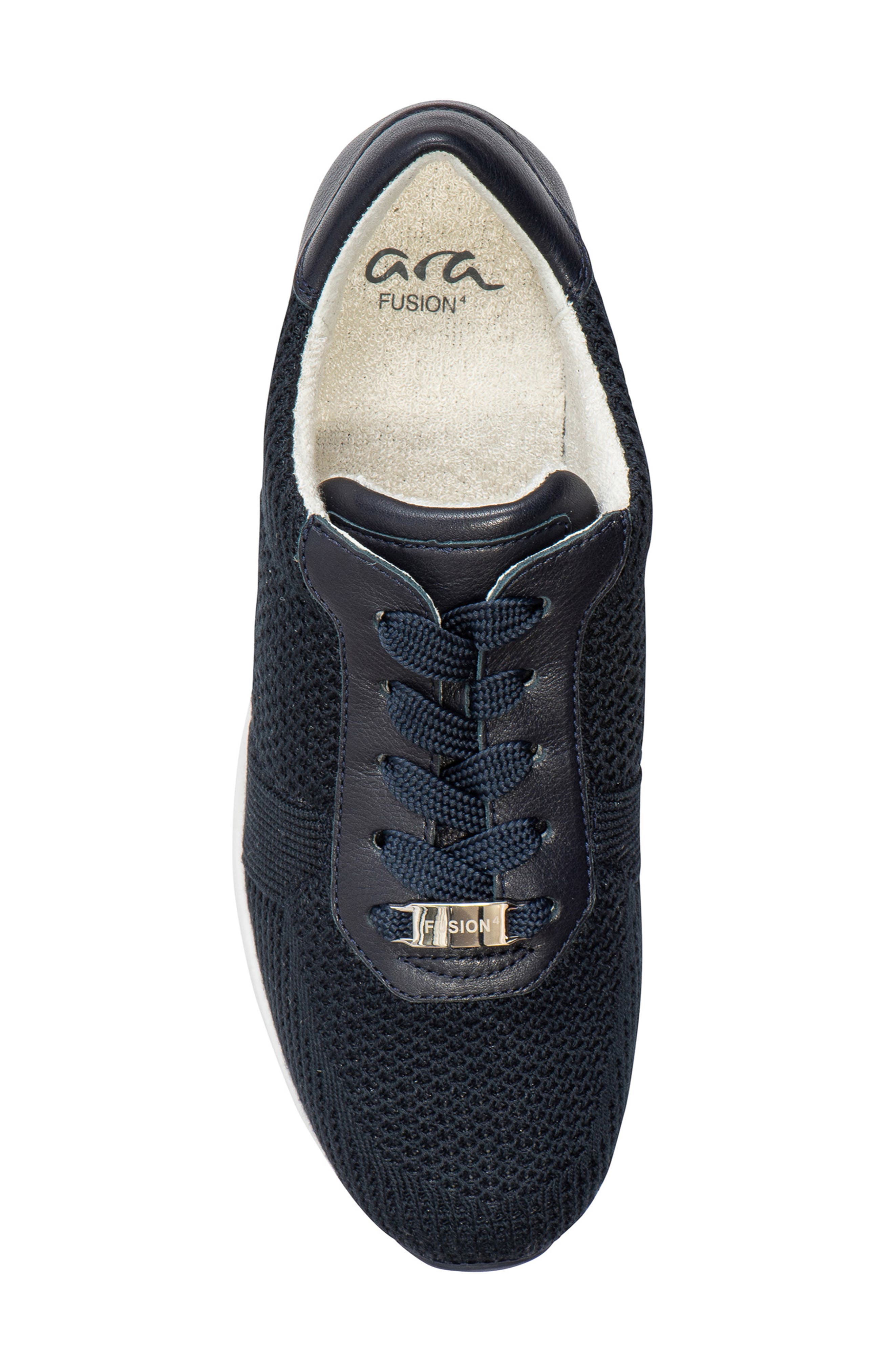 ara Lilly II Sneaker, Alternate, color, Navy Wovenstretch