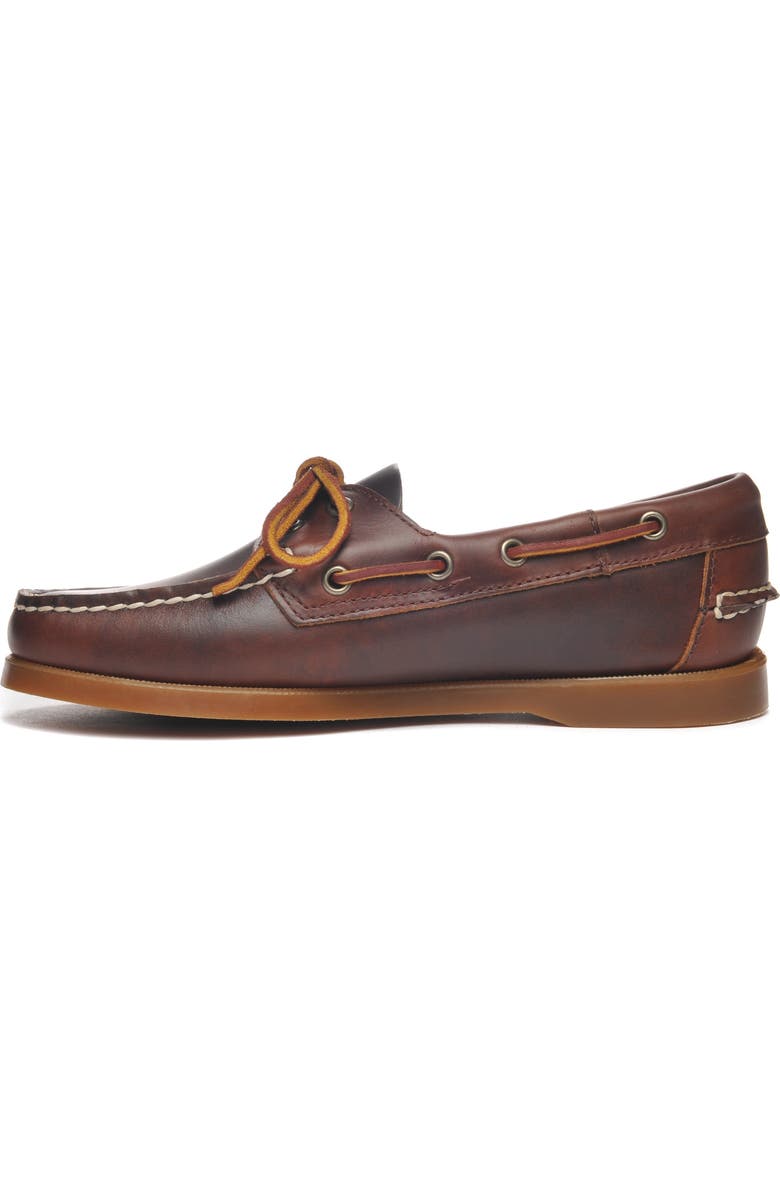 Sebago Portland Waxed Woman Boat Shoes, Alternate, color, Brown-Honey