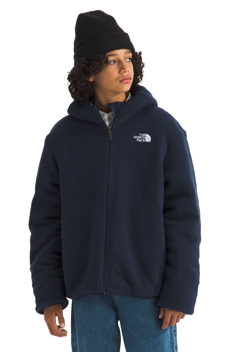 The North Face Kids' Shasta Water Repellent Reversible Hooded Jacket, Alternate, color, Dusk Blue/ Summit Navy