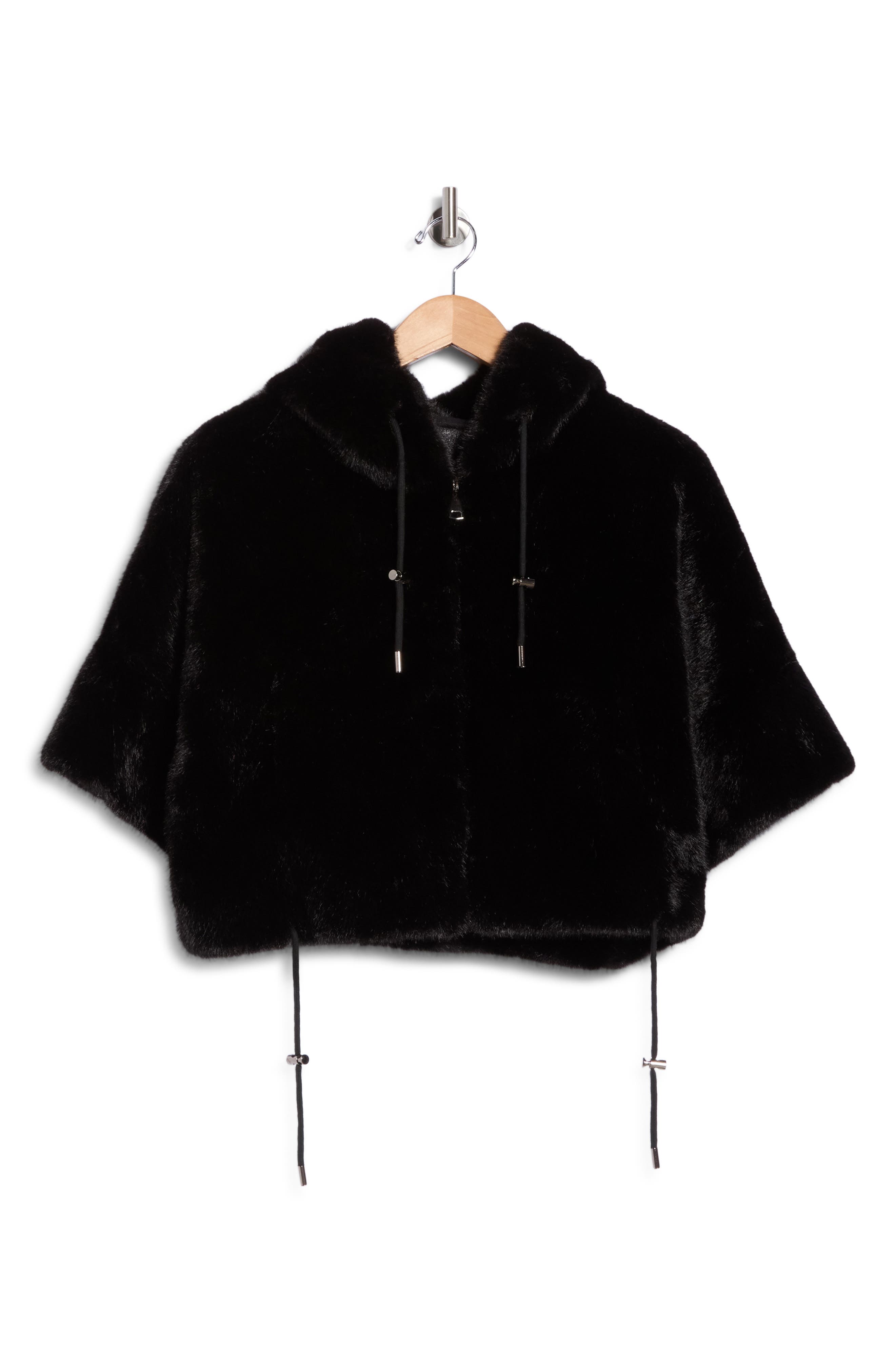 NATASHA Faux Fur Hooded Cropped Jacket (Women) | Nordstromrack