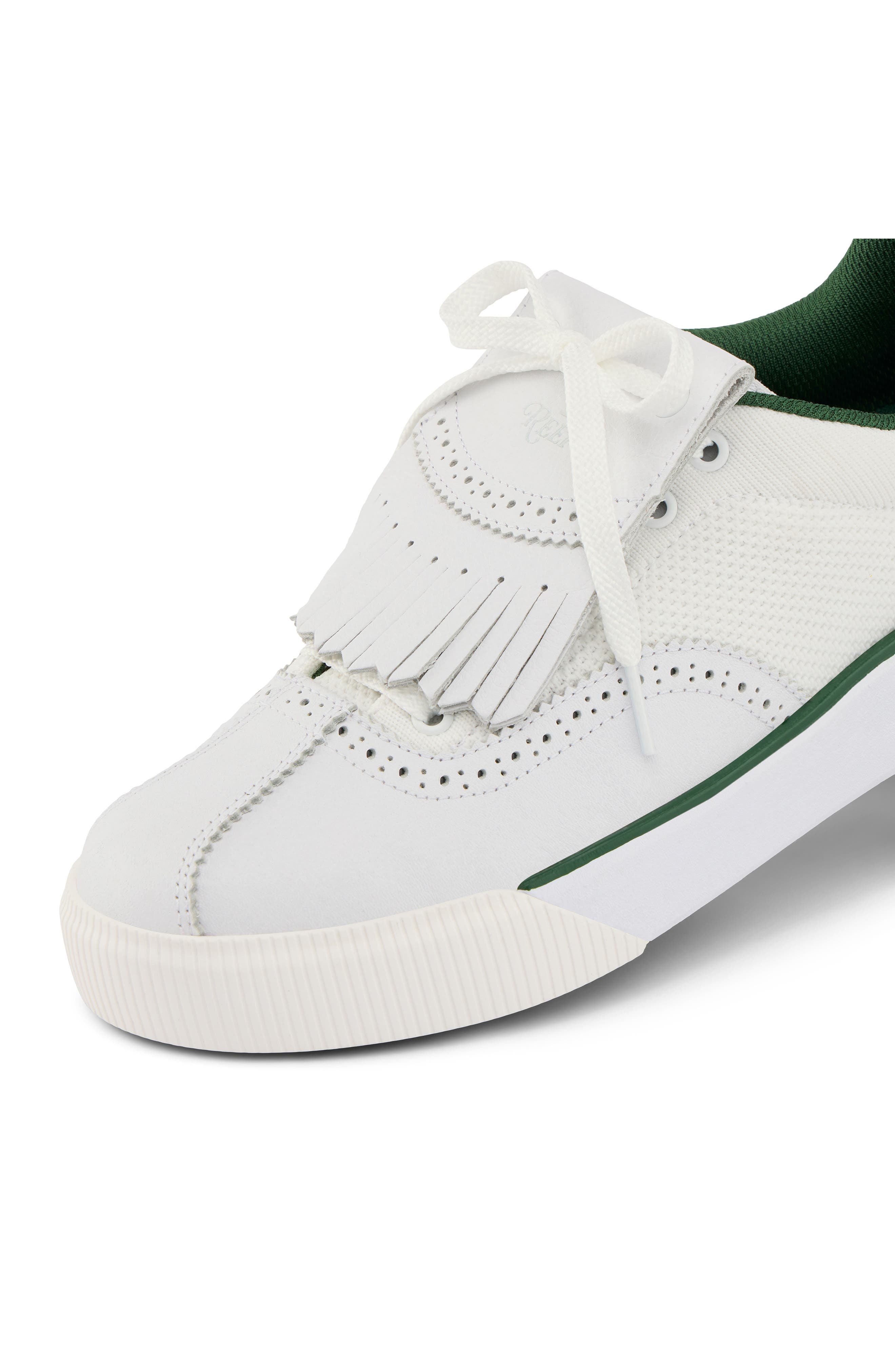 Reef On Shore Pebble Golf Sneaker, Alternate, color, White/ Green