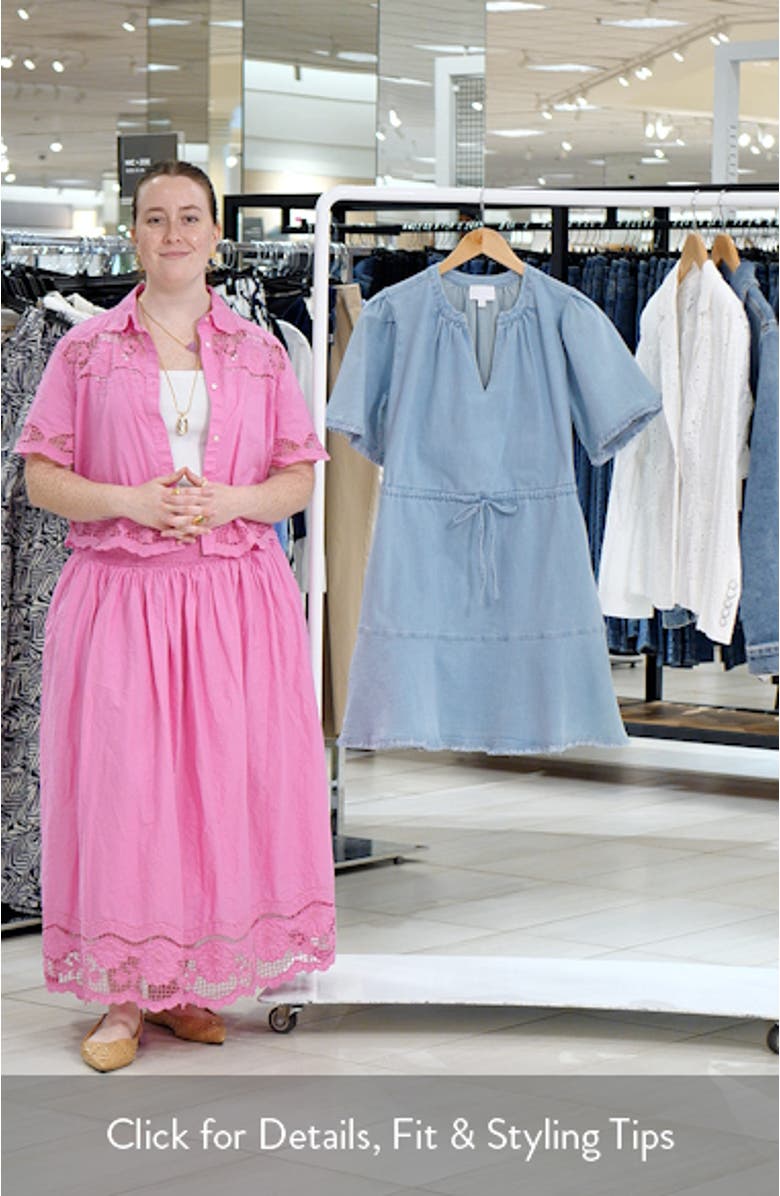 Gabriella Denim Nimmy Fringe Dress, sales video thumbnail