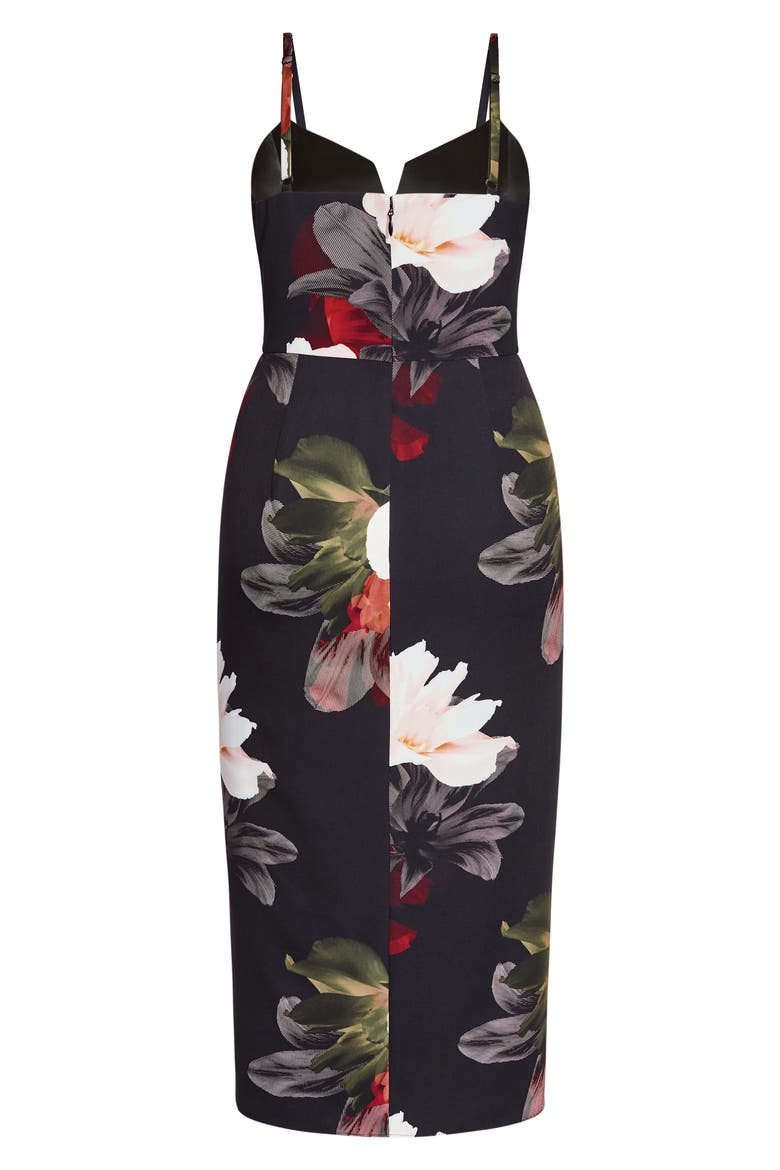 Pixel Floral Print Sleeveless Dress, Alternate, color, PIXEL FLORAL