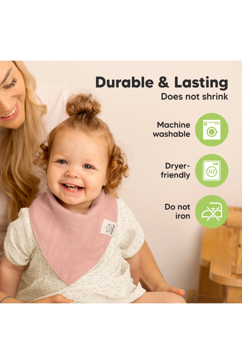 8-Pack Lumi Muslin Bandana Bibs, Alternate, color, Lavender