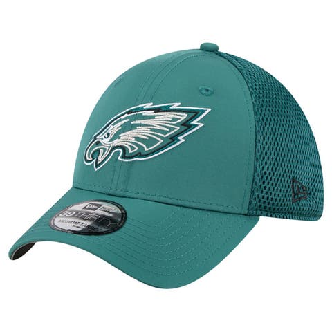 Men's New Era  Midnight Green Philadelphia Eagles Outline 39THIRTY Flex Hat