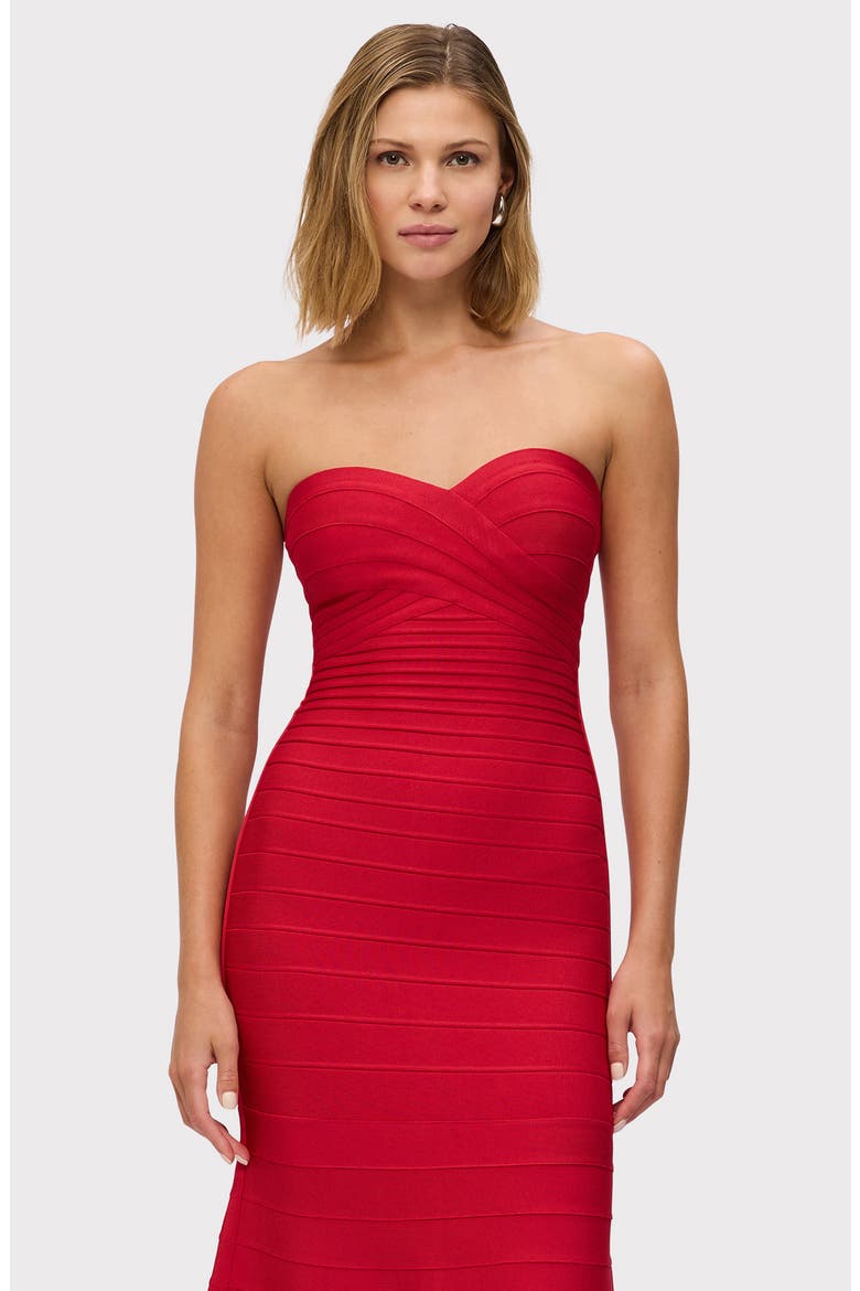 The Sara Strapless Mermaid Gown, Alternate, color, LIPSTICK RED