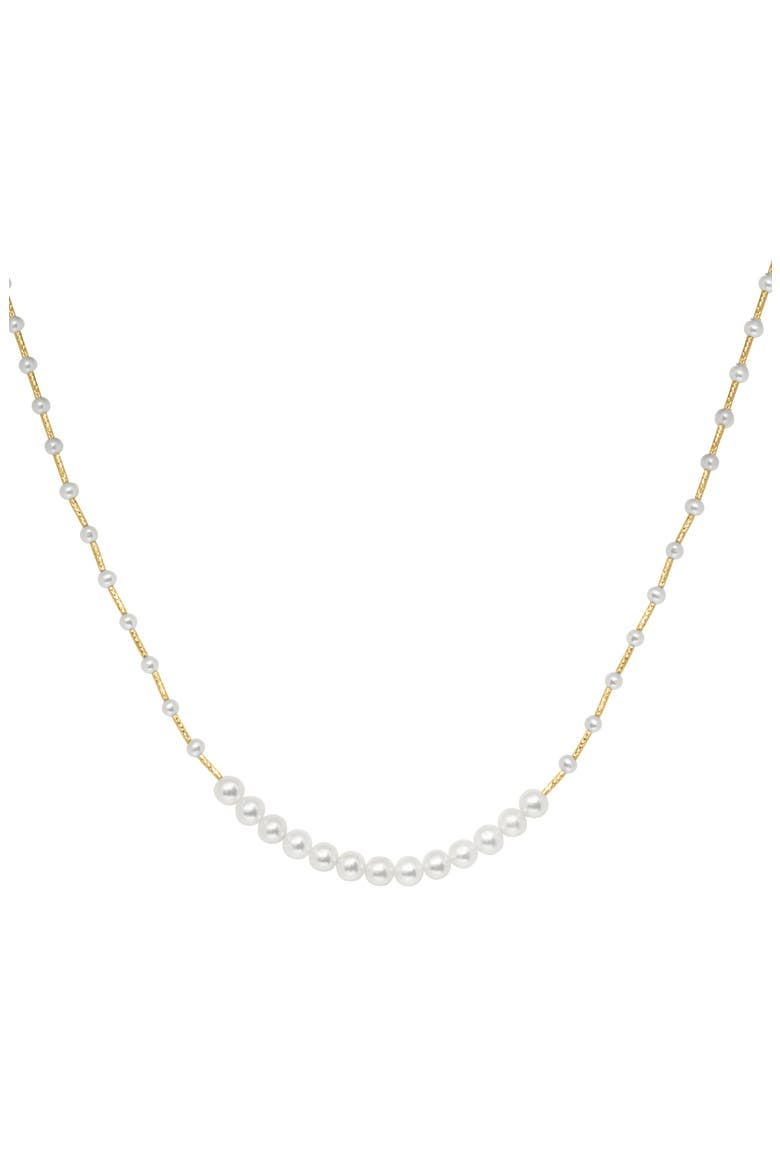 Freshwater Pearl Beaded Necklace, Alternate, color, WHITE