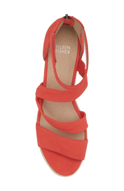 Eileen Fisher Wisp Espadrille Wedge In Hibiscus