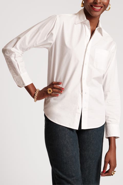 Perfect White Button Down Cotton Poplin