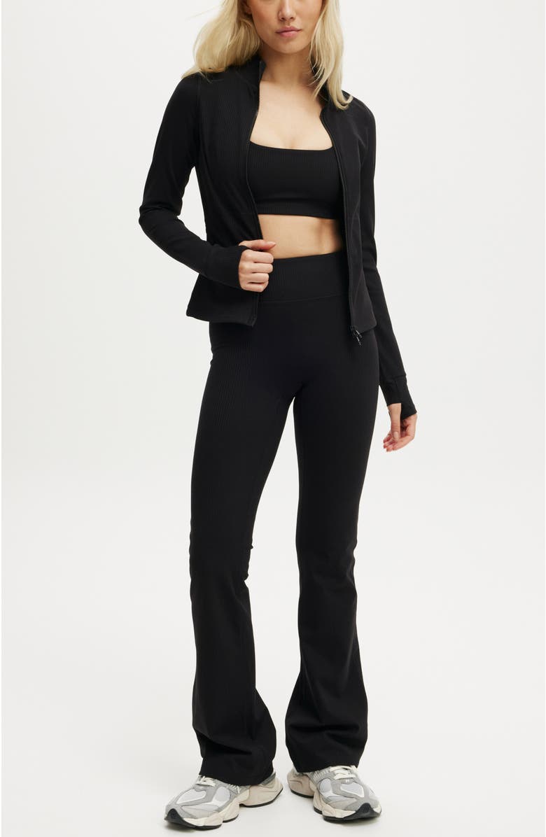 COTTON ON BODY Ultra Soft Rib Zip Through Long Sleeve, Alternate, color, 