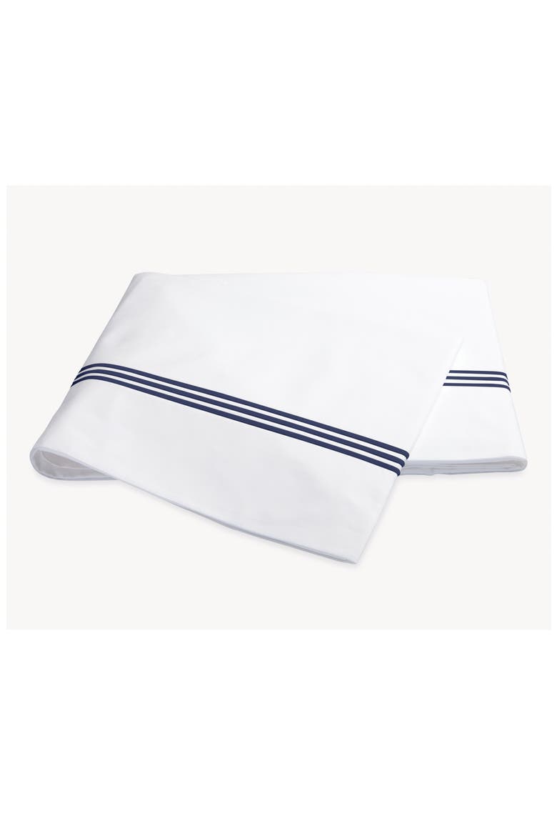 Bel Tempo Flat Sheet, Main, color, NAVY