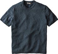 Marine Layer Short Sleeve Slub Cotton Sweater