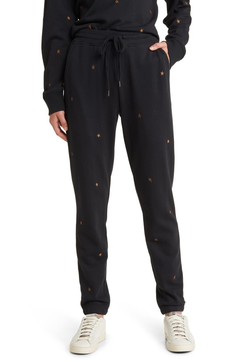 Kingston Star Embroidery Cotton Blend Joggers, Main, color, BRONZE STAR EMBROIDERY
