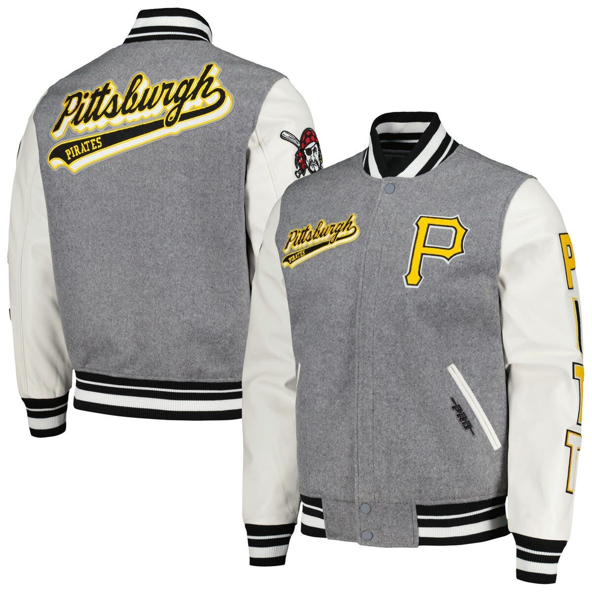 Men's Pro Standard Heather Gray Pittsburgh Pirates Script Tail
